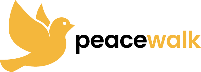 Logo Peacewalk mit Taube