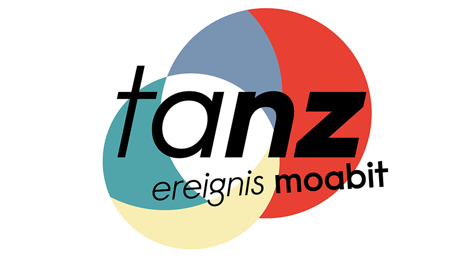 Farbige Kreissegmente. Text: Tanz Ereignis Moabit
